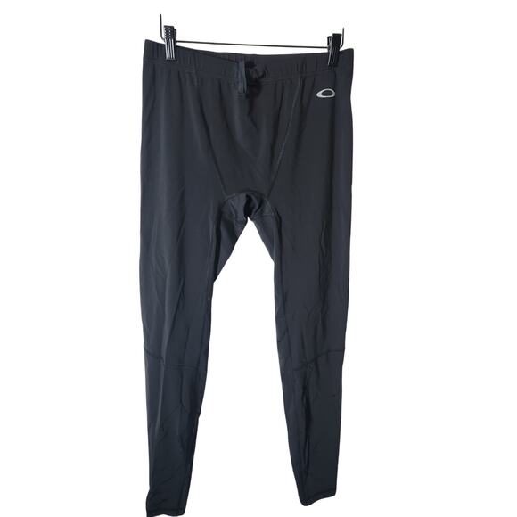 Men's Oakley  Regular Fit Black Leggings Size Large - Picture 1 of 3